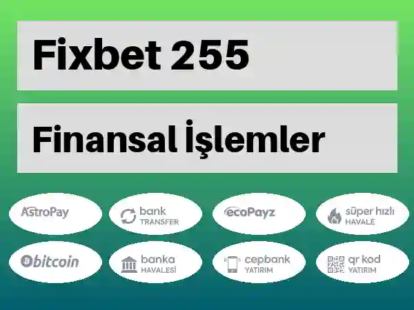 Fixbet Mobil Para yatırma ve çekme 255